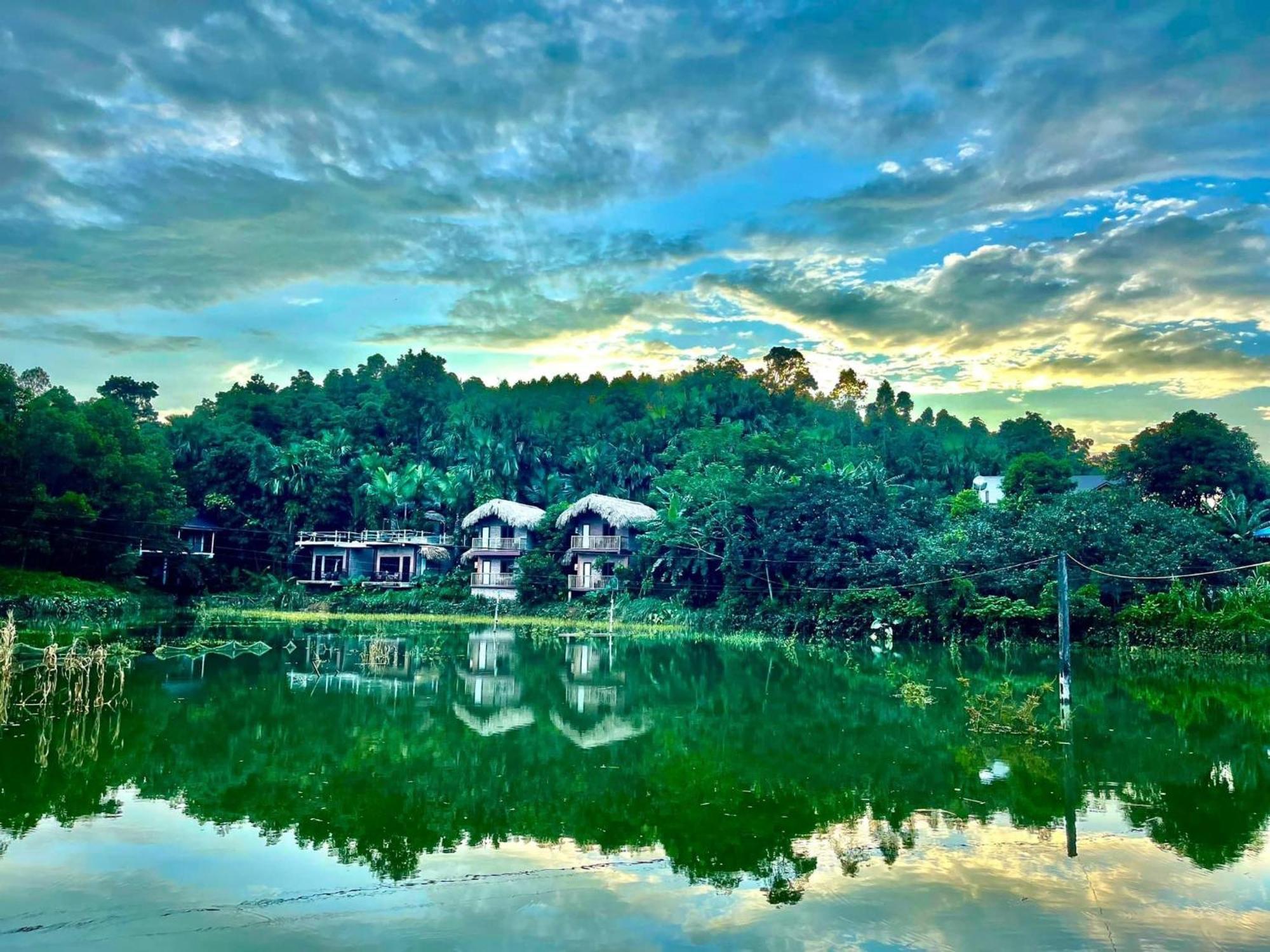 Vu Linh Palm House Eco Homestay Yen Bai Exterior foto