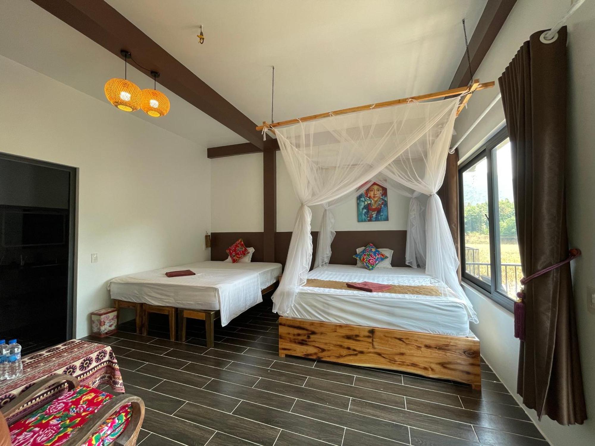 Vu Linh Palm House Eco Homestay Yen Bai Exterior foto