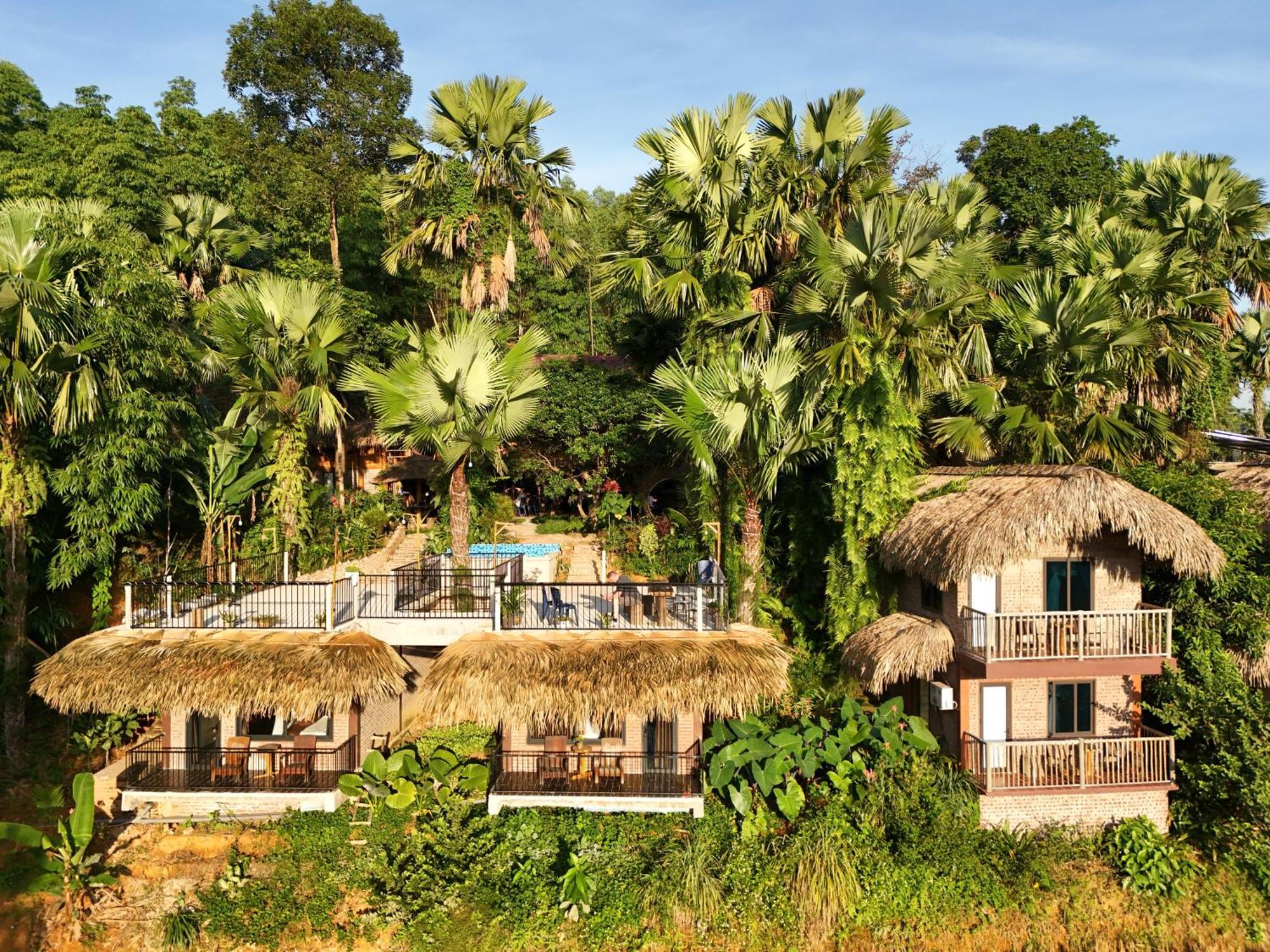 Vu Linh Palm House Eco Homestay Yen Bai Exterior foto