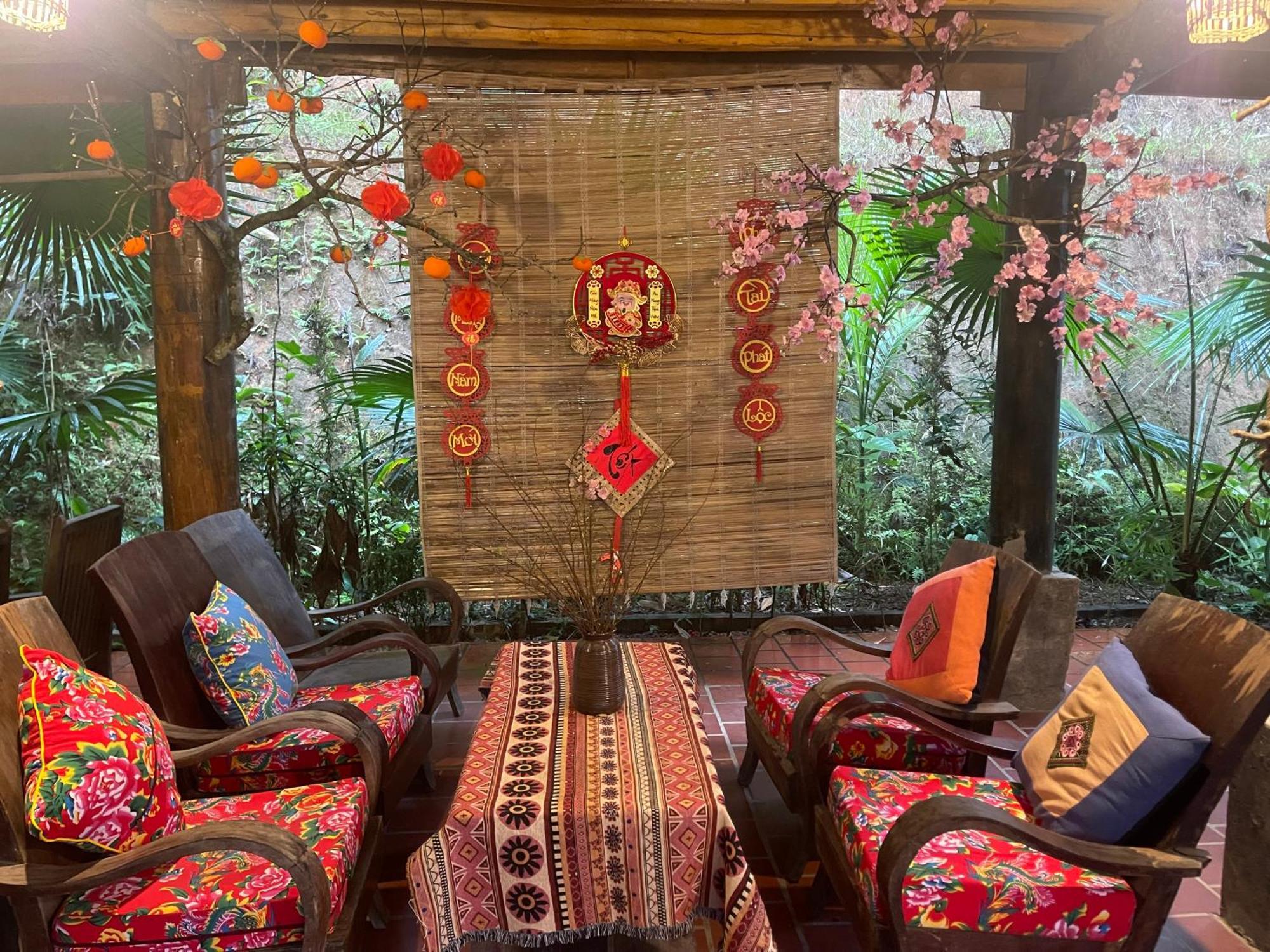 Vu Linh Palm House Eco Homestay Yen Bai Exterior foto